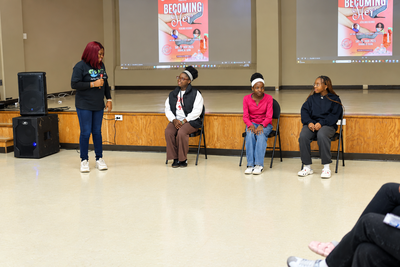 becoming her girls’ forum panel